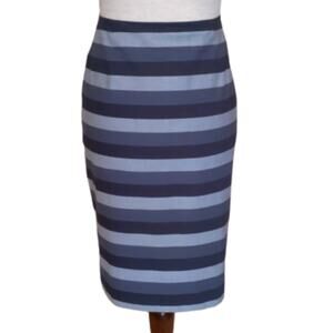 Halogen Striped Pencil Skirt 8P
